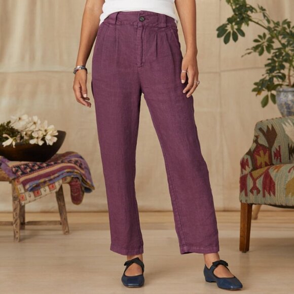 Sundance Pants - Sundance Women's Plus Size Adelaide Linen Pants - 14